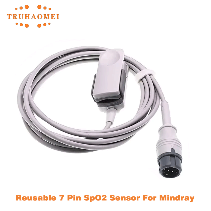 Tech Max Accessories - เซ็นเซอร์ SPO2 แบบใช้ซ้ำได้ 8 พิน สำหรับเครื่องวัดออกซิเจน