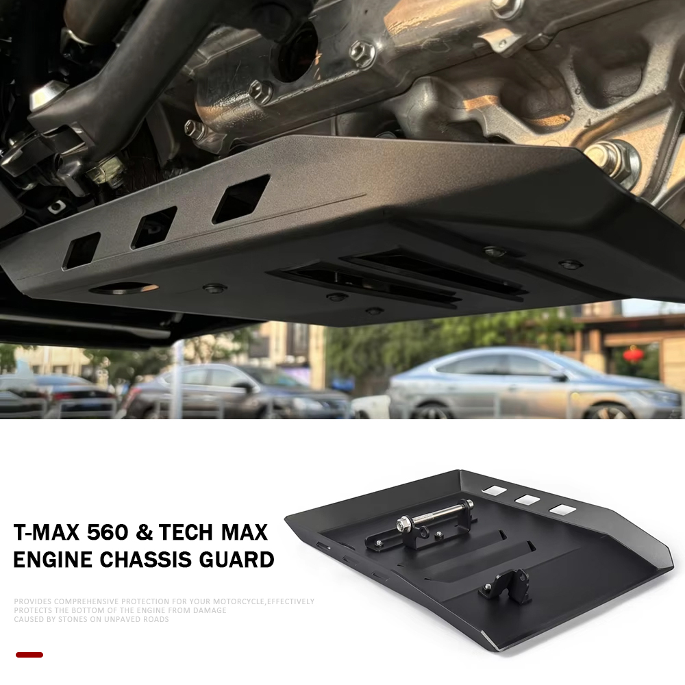 Tech Max Accessories - TMAX560 2025 2026 อุปกรณ์เสริมรถจักรยานยนต์ใหม่ แผ่นกันกระแทก ป้องกันโครงรถ