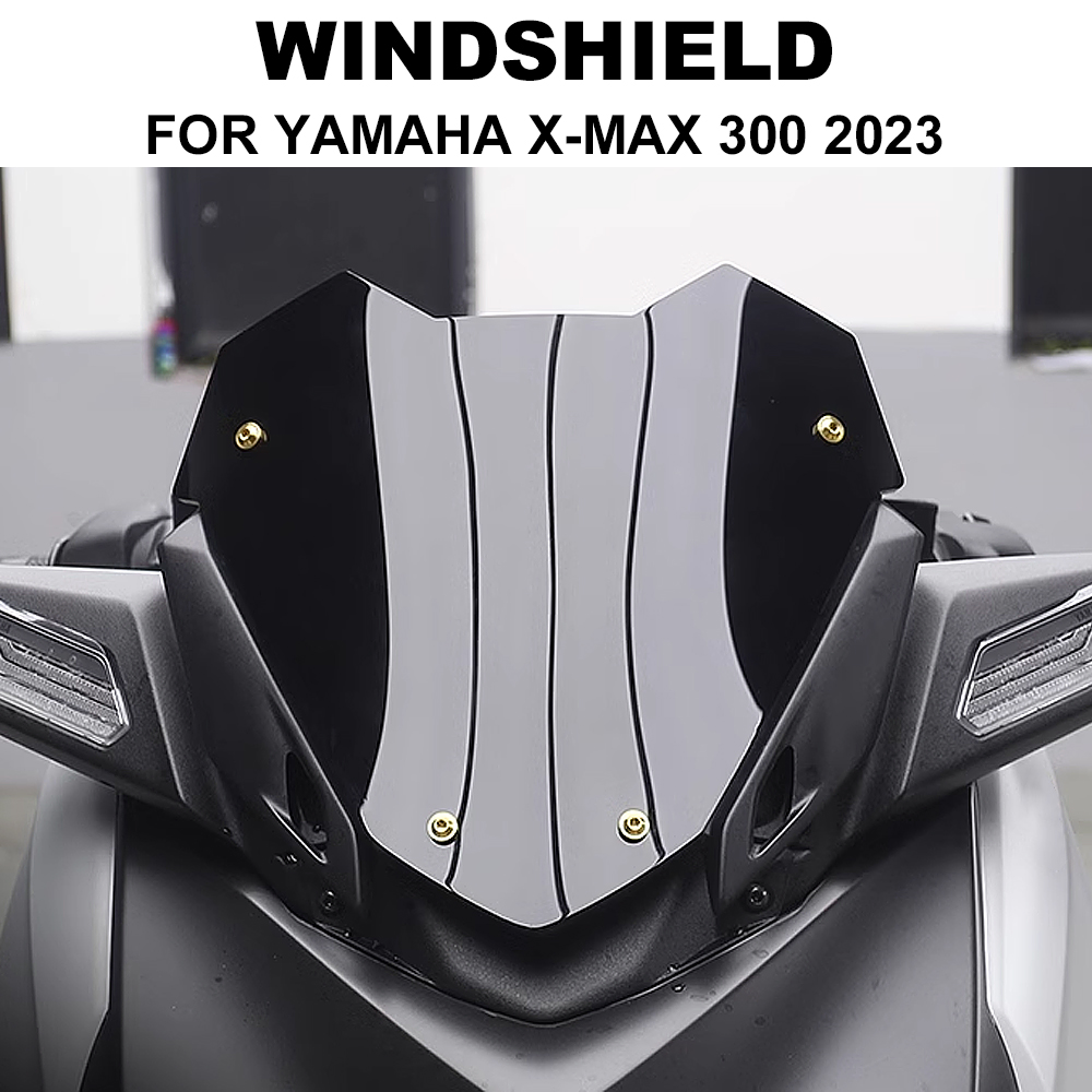 Xmax Tech Max Accessories - XMAX 300 2023 ใหม่รถจักรยานยนต์อุปกรณ์เสริมกระจกหน้าจอ Fairing กระจกสําหรับ