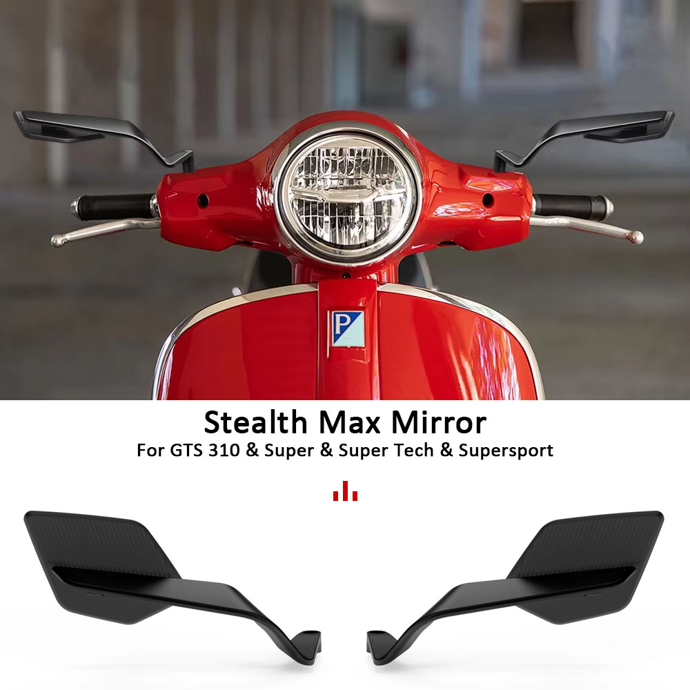 Tech Max Accessories - กระจกมองหลังมอเตอร์ไซค์ Stealth Max รุ่นปี 2025 ใหม่