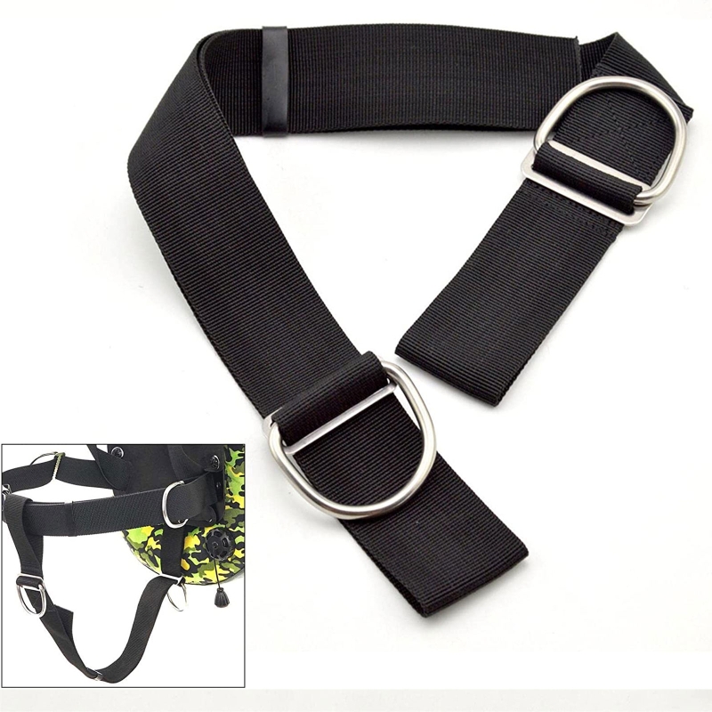 Universal Tech Accessories - สายรัดขาแบบปรับได้สำหรับดำน้ำเทคนิค พร้อมห่วง 5 ซม. สายรัดขาอเนกประสงค์ อุปกรณ์ดำน้ำแบบเทคนิคและฟรีไดฟ์วิ่ง
