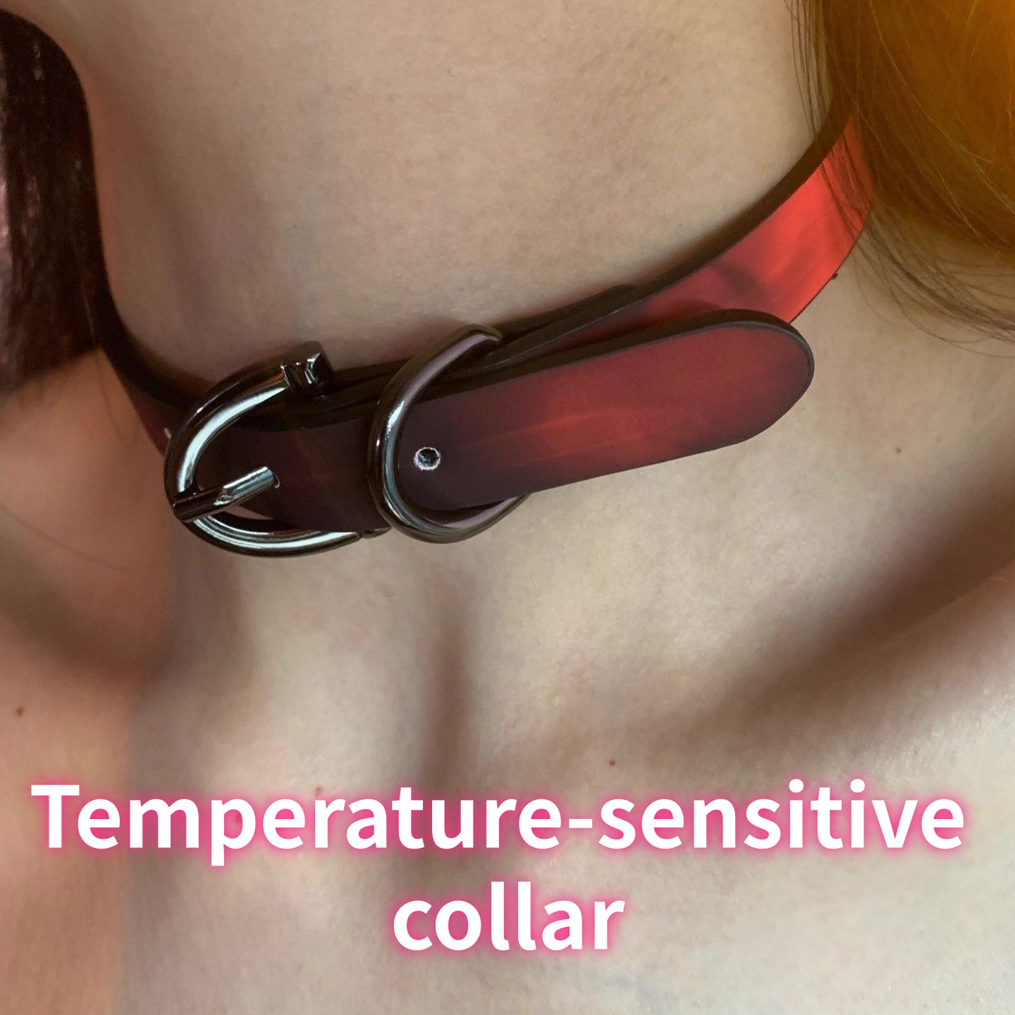 Hi Tech Accessories - สร้อยคอหนังนิ่มเปลี่ยนสีตามอุณหภูมิสำหรับผู้หญิง สไตล์อินเทรนด์ หรูหรา ประดับกระดูกไหปลาร้า ดีไซน์หวานเท่