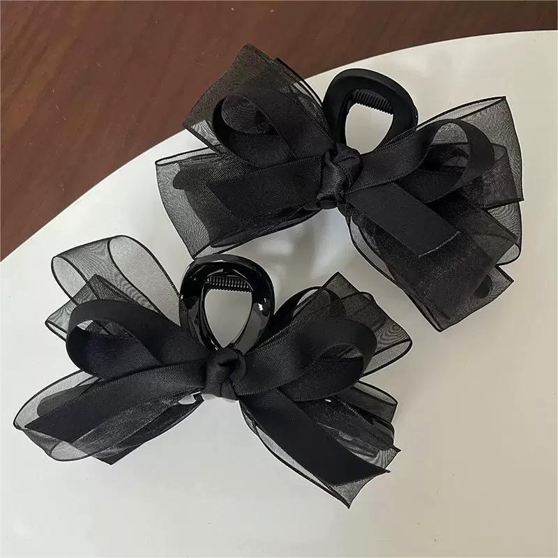 กิ๊บติดผมโบว์สีดำโปร่งใสระดับไ - Hi Tech Accessories บทวิจารณ์และราคา