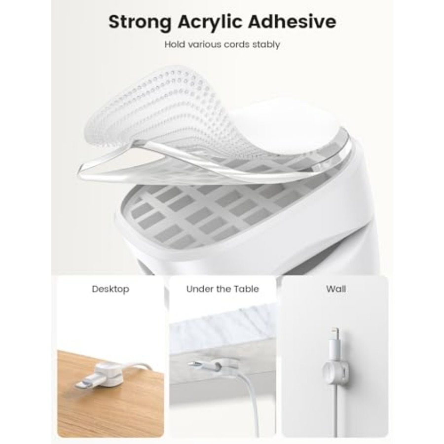 ที่เก็บสายไฟ 8 ชิ้น, [1s Lock] - Desk Cable Clip บทวิจารณ์และราคา
