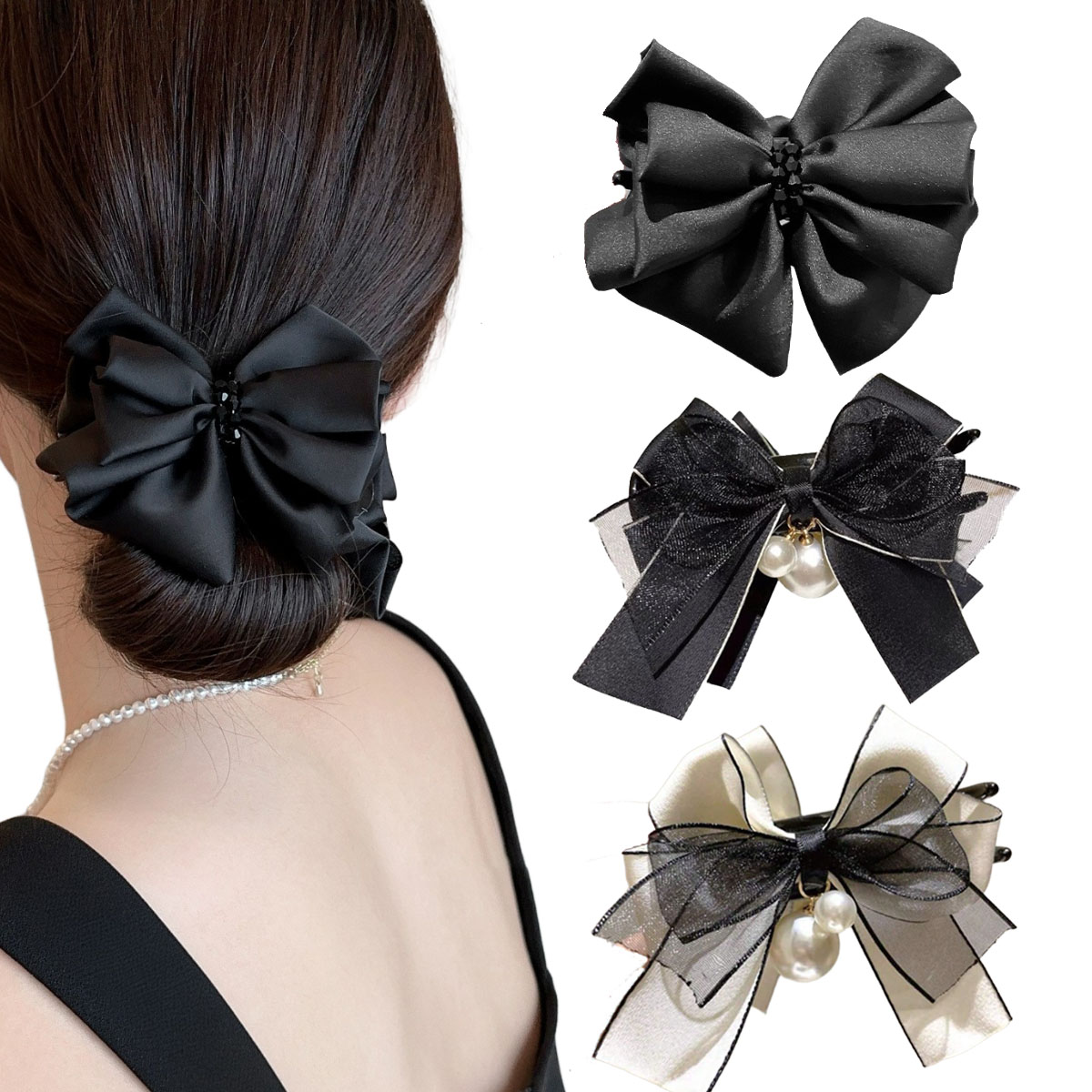 กิ๊บติดผมทรงเกาหลีแบบหรูหรา ดี - Hi Tech Accessories บทวิจารณ์และราคา
