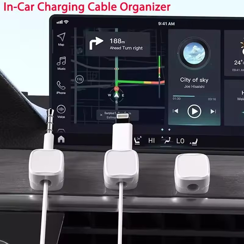 ที่หนีบสายแม่เหล็กแบบมีกาวสำหร - Desk Cable Clip บทวิจารณ์และราคา