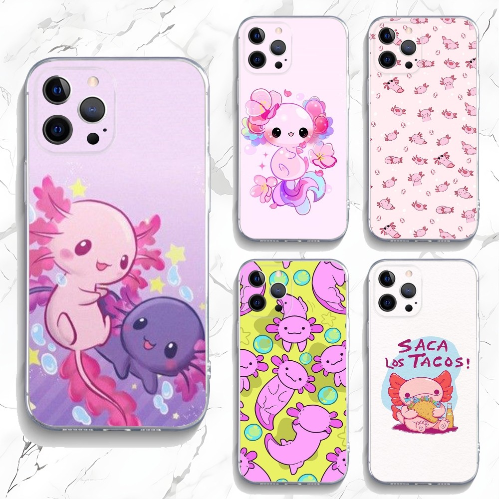 น่ารักAxolotlเคสโทรศัพท์สําหรั - Tech Accessories Apple บทวิจารณ์และราคา
