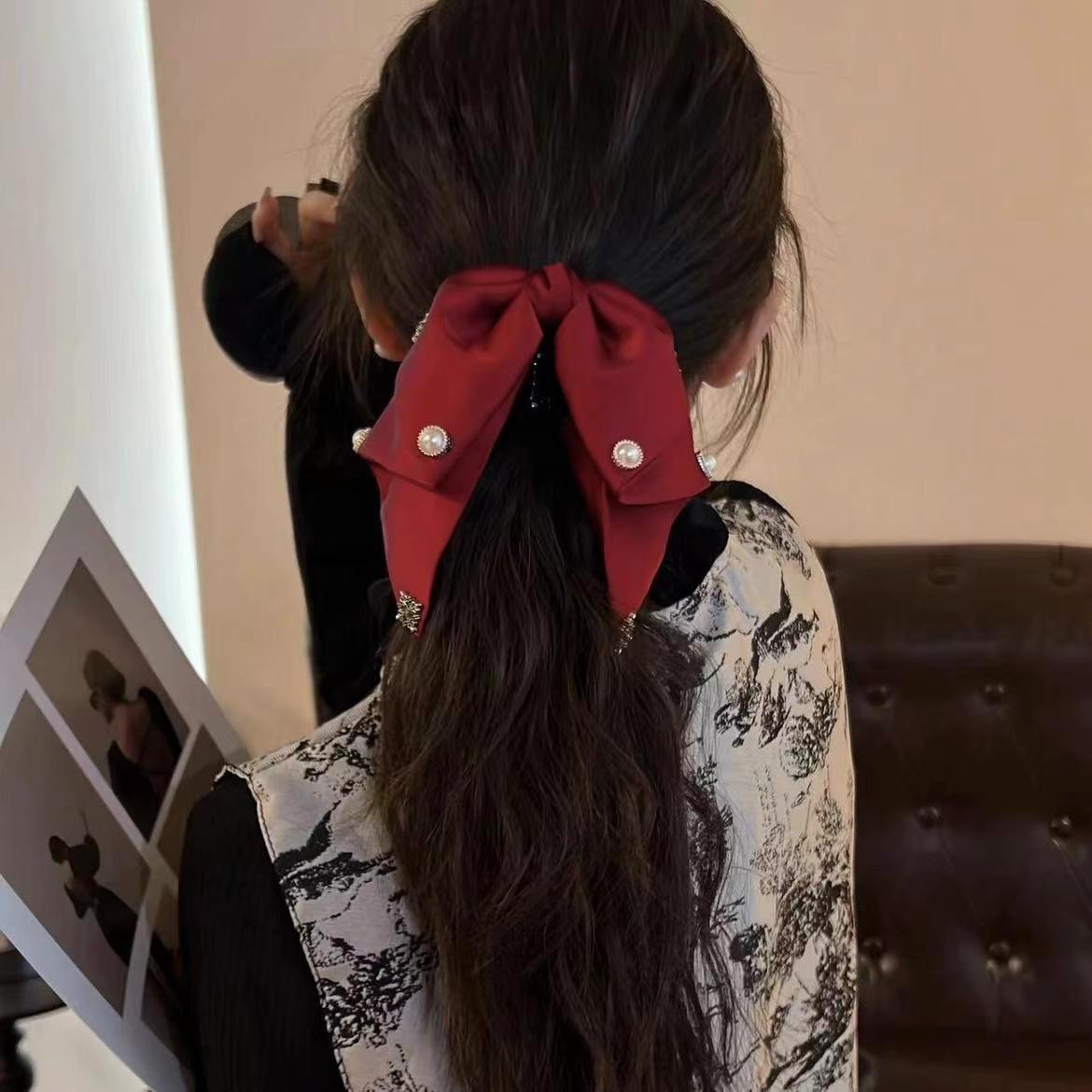 โบว์ผ้าไหมปลายสูงสไตล์เกาหลีกิ - Hi Tech Accessories บทวิจารณ์และราคา