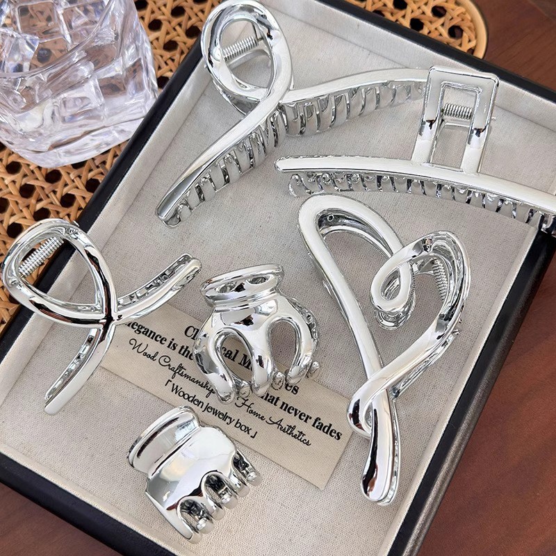 Elegant Silver เลียนแบบคลิปผมโ - Hi Tech Accessories บทวิจารณ์และราคา